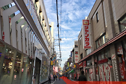 As you go straight about 50 meters, Kimi to Ichigo is seen on the left side.