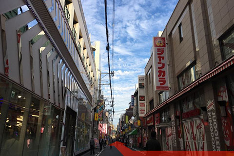 Turn right just before BIC CAMERA.