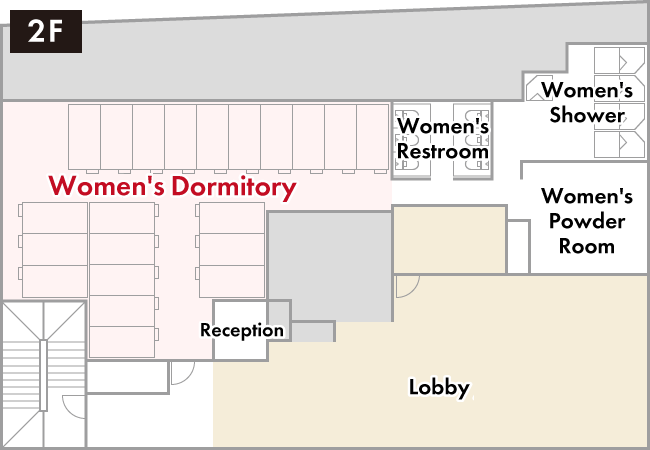 Woman's Dormitory(2F) floor