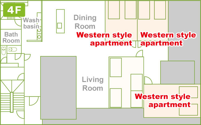 Western style apartment (4th floor)